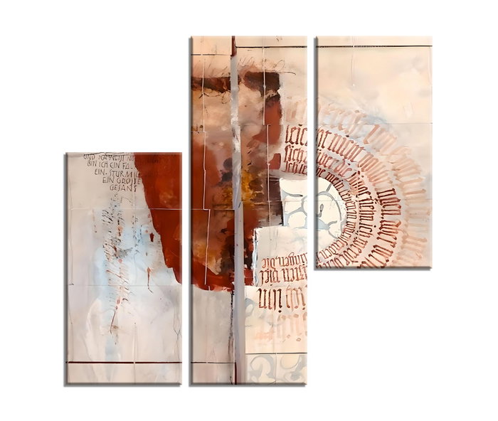 Wallity Set de 3 Pinturas Decorativas en Lienzo Multicolor MXA07